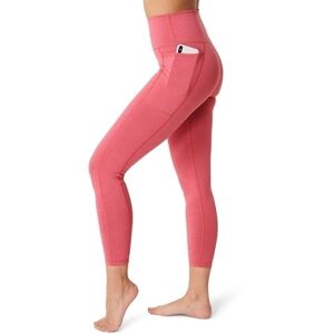 New Sweaty Betty | Super Sculpt 7/8 Yoga Leggings in Camellia Pink